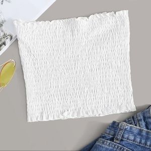 SHEIN Frill Trim Tube Top